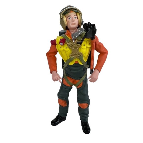 Hallmark Ornament G.I Joe Fighter Pilot Christmas Keepsake 2001 Ken Crow Creator - Picture 2 of 9